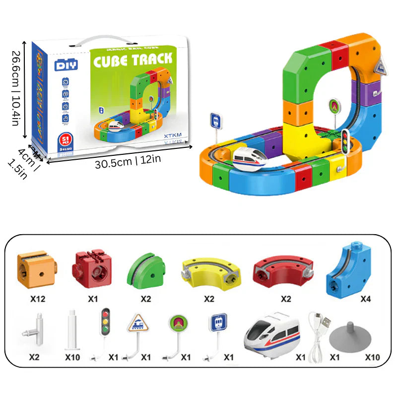 Cube Track - Electric Railway Builder