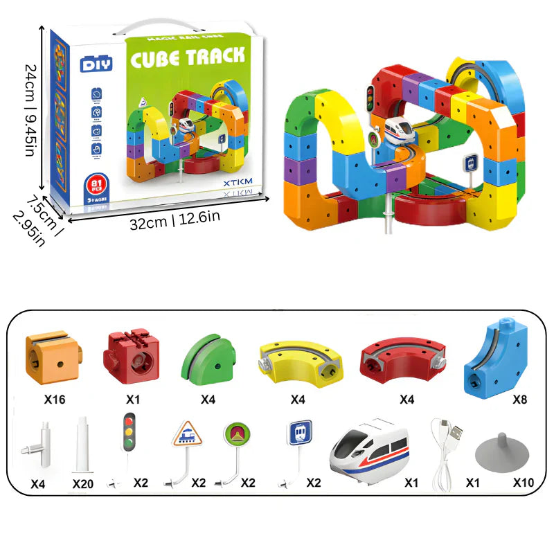 Cube Track - Electric Railway Builder
