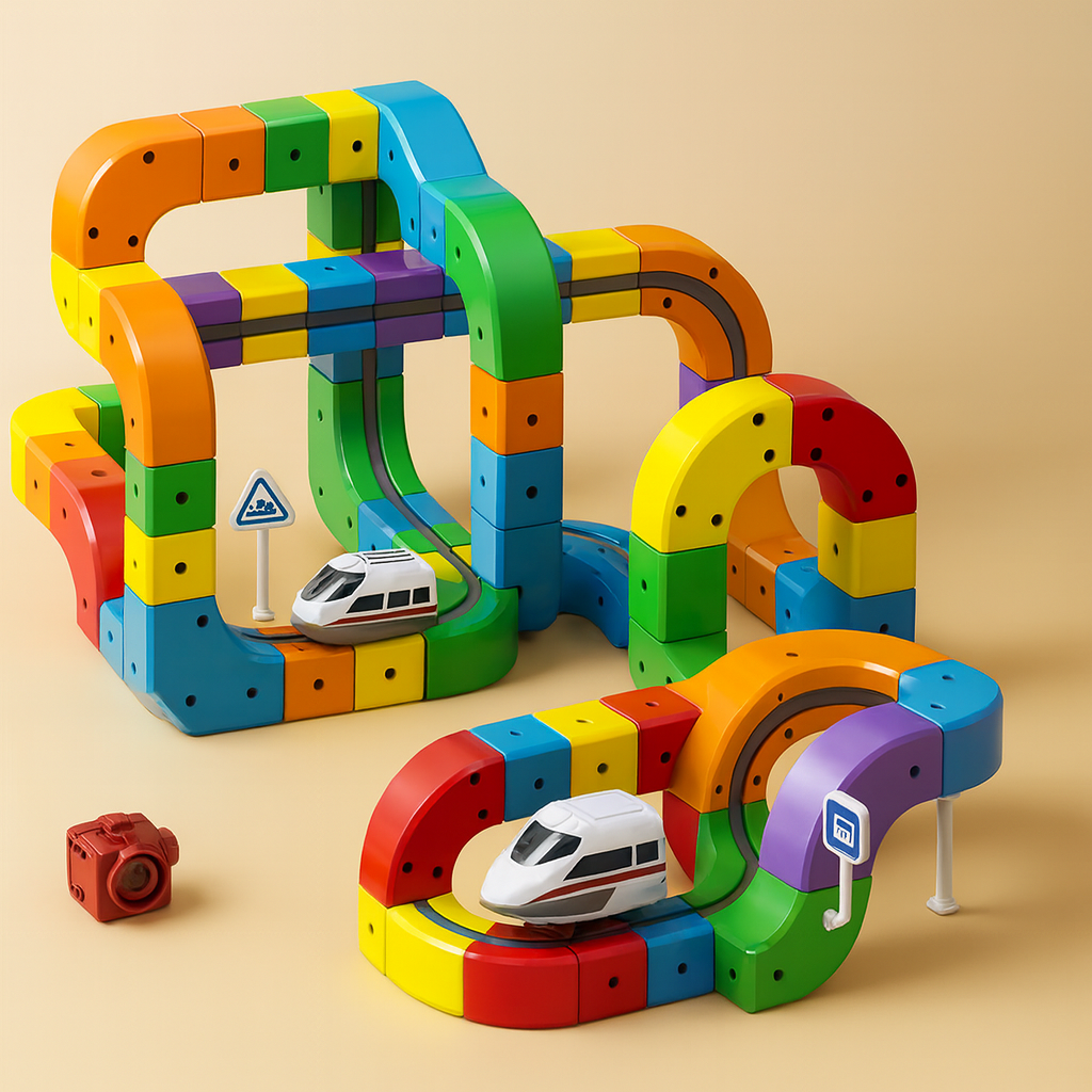 Cube Track - Electric Railway Builder