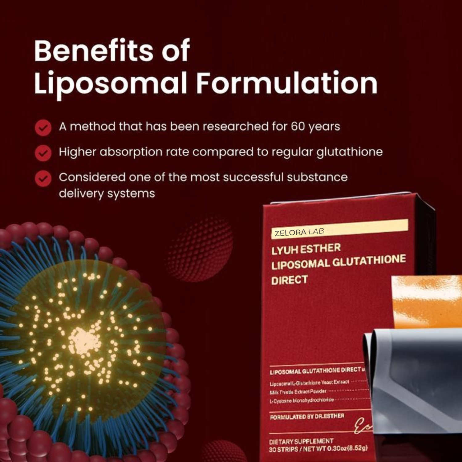 Liposomal Glutathione Direct - 30 strips