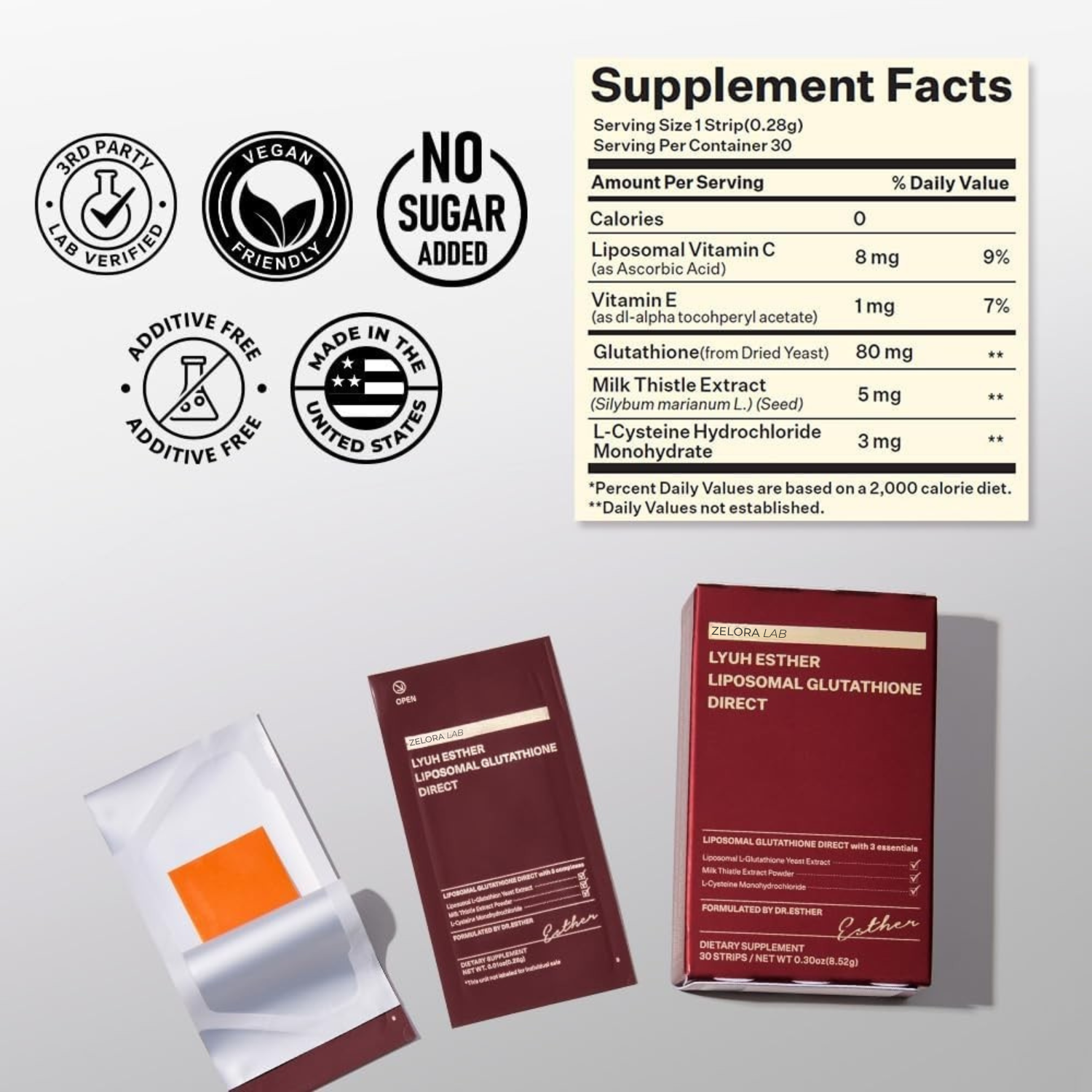 Liposomal Glutathione Direct - 30 strips